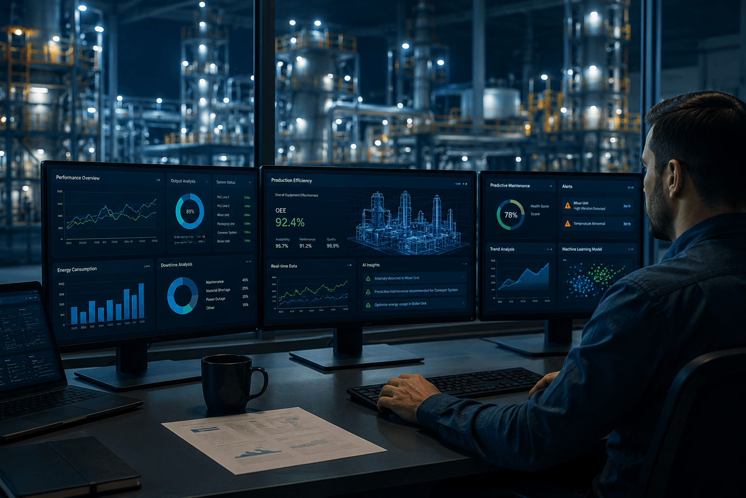 Industrial analytics and AI operations center